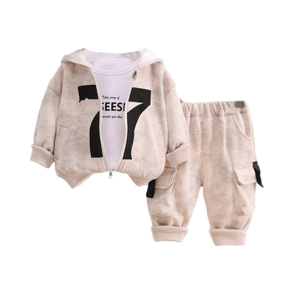 Uformelt langermet sett for barn, komfortable hverdagsantrekk