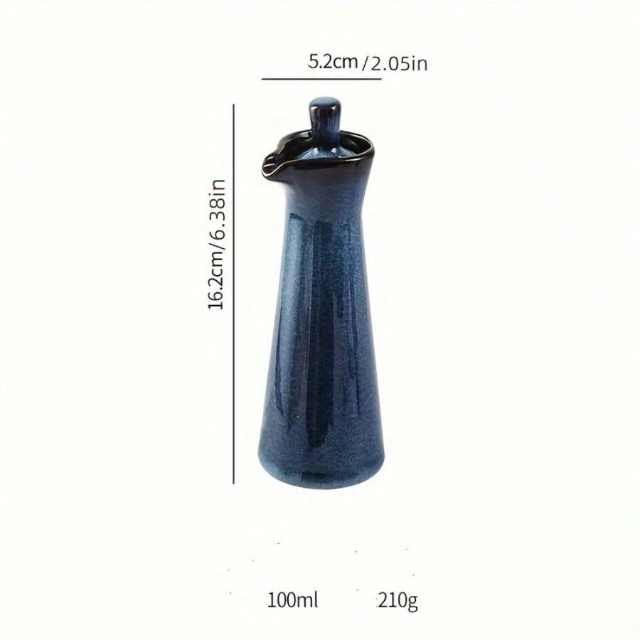 Japon Tarzı Seramik Yağdanlık Ev Tipi Soya Sosu Sirke Yağ Şişesi Zeytinyağı Baharat Saklama Kabı Mutfak Aksesuarları