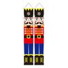 1 Pair with Lanyard Walnut Soldier Banner Reusable Unique Nutcracker