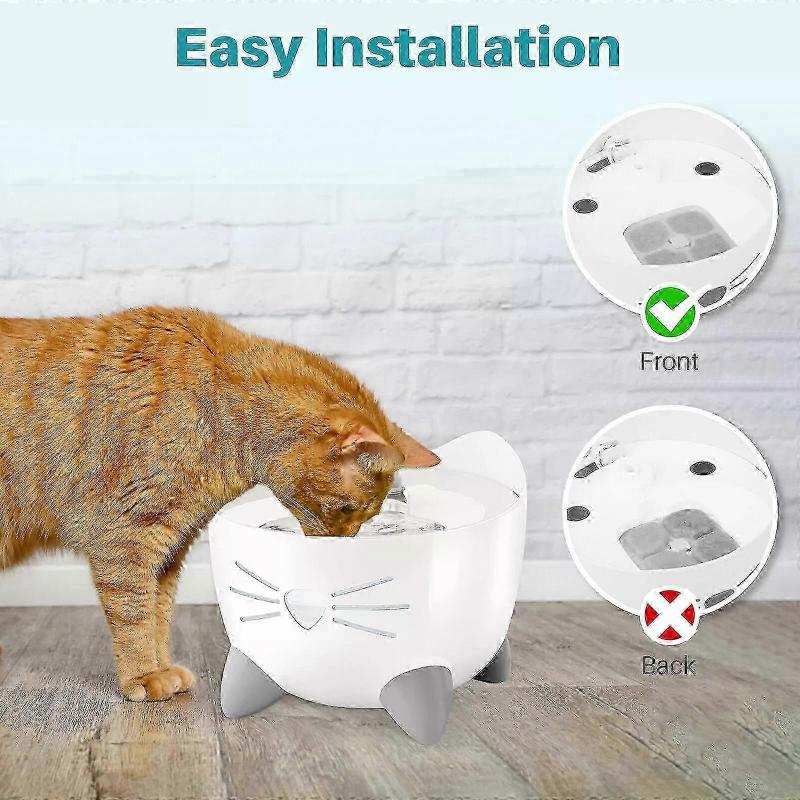 Catit PIXI 2025 Drinking Fountain Replacement Filters, Pack of 20, Activated Carbon Water Filter for Cat Water Fountain, Improves Water Quality