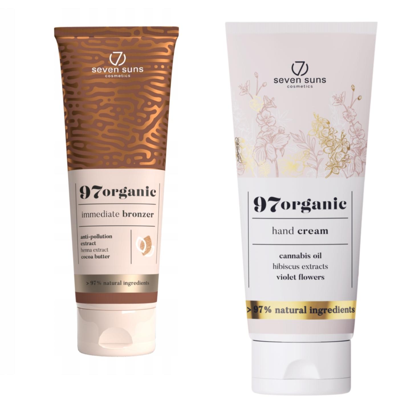 7suns 97organic Bronzer Naturale Istantaneo + Crema Mani Gratis 75ml