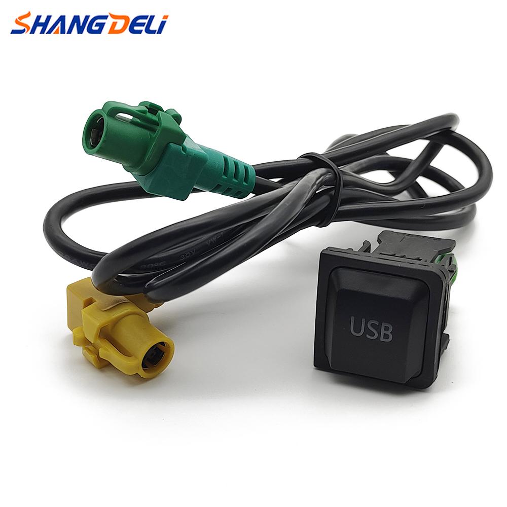 Car USB switch cable USB audio adapter RCD510 RNS315 for VW Passat B6 B7 Golf 5 MK5 Golf 6 MK6 Jetta CD player radio Radio Accessories 4