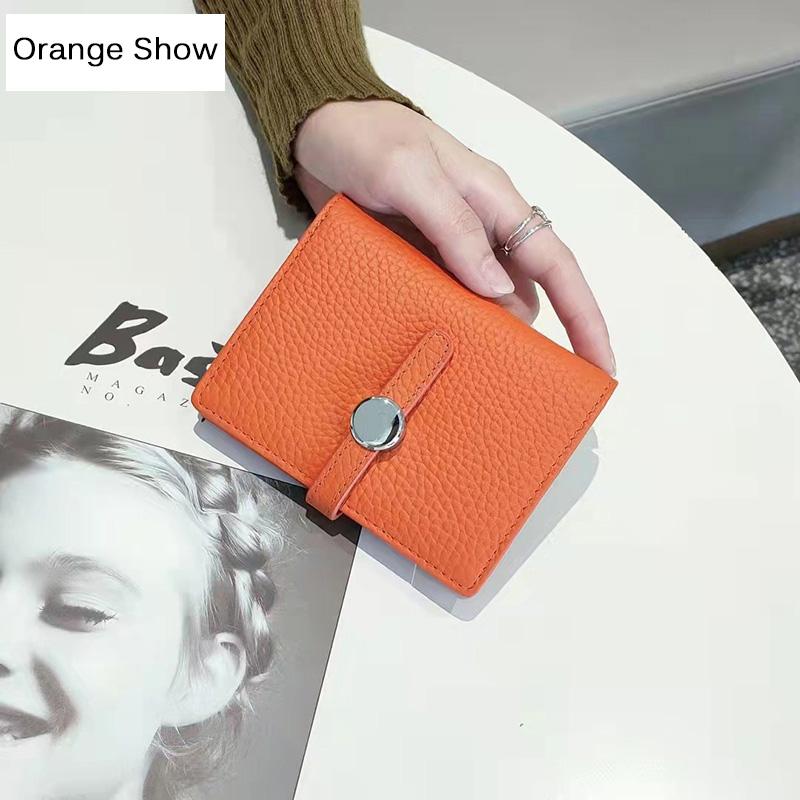 Neue Marke Design Frauen Brieftaschen Aus Echtem Leder Kurze Brieftasche Mode Haspe 2-falten Brieftasche Kalbsleder Geldbörse
