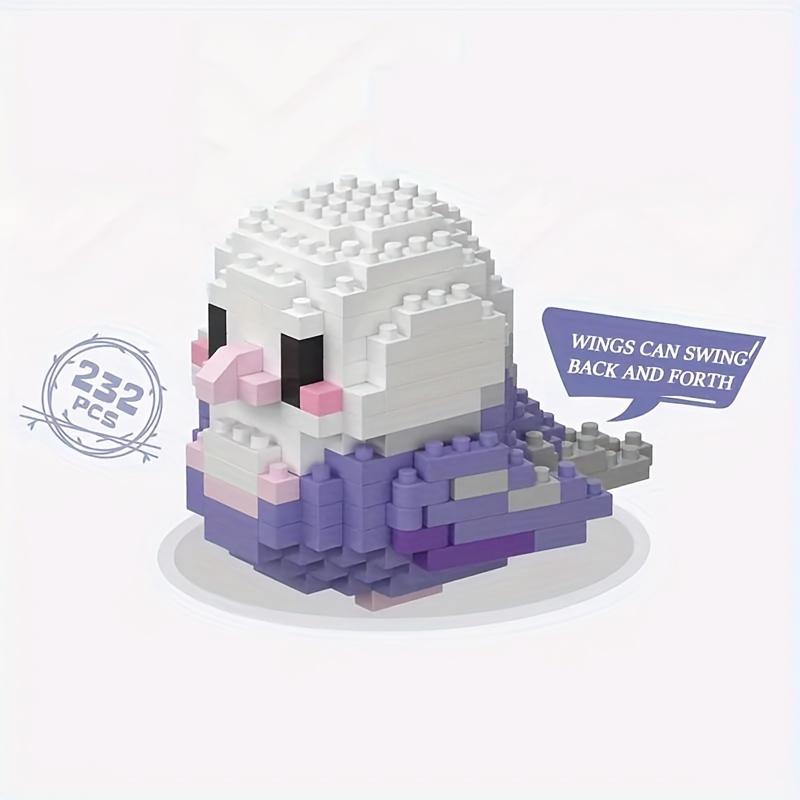 Creative DIY Cartoon Cute Birds, Parrots, Sparrows, Animal Building Blocks, Bird Assembly Model Toys, Home Decoration Gifts