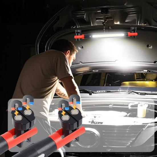 Under-hood Work Light Rechargeable Magnetic LED Lamp for Car Repair Multi-functional Workshop Lighting with Hanging Hook