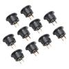 10pcs Electrotherapy Apparatus Base 5 Core Pin Hole Socket for Beauty Instrument Meridian Control Massage Machine