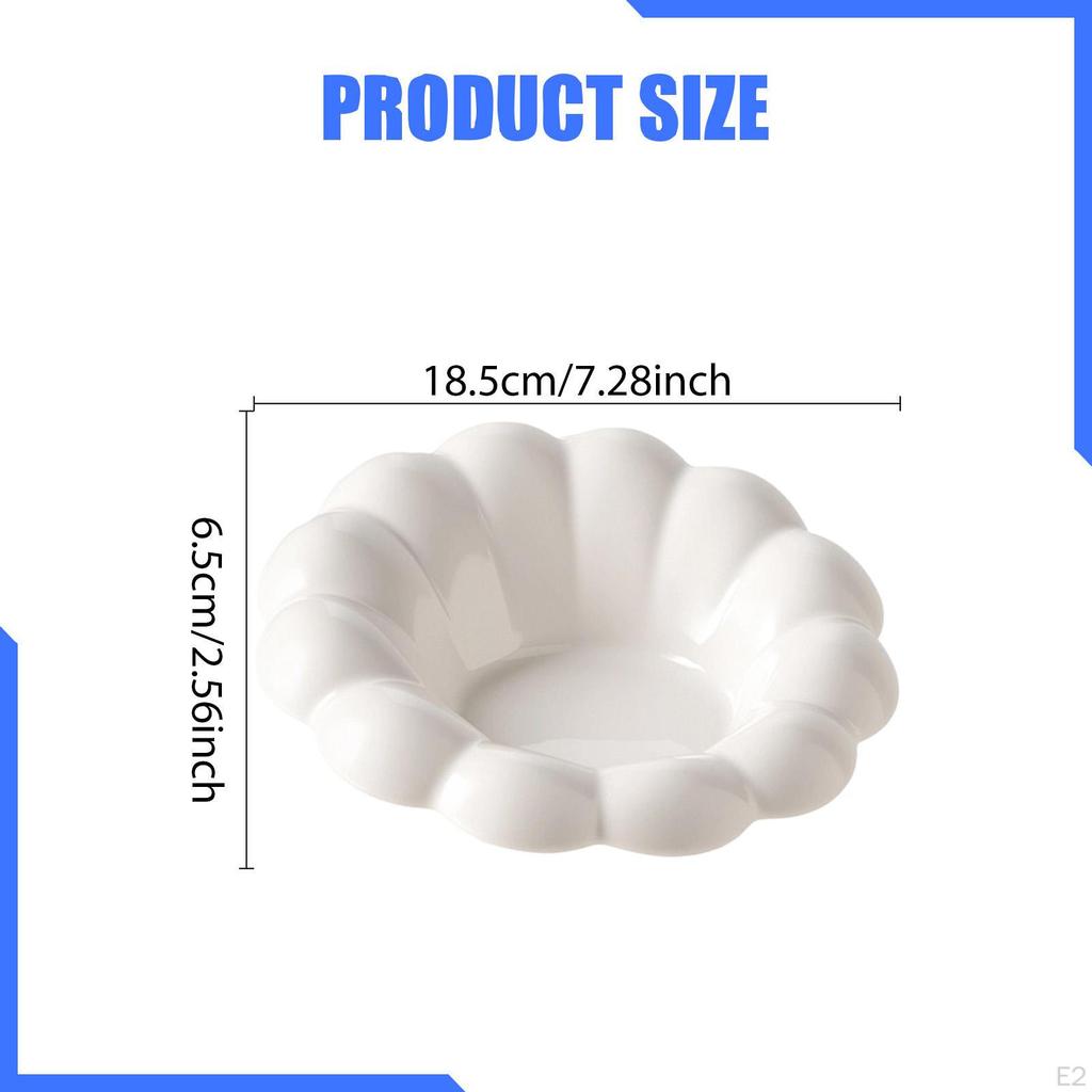Ceramic Decorative Tray Display Bowl Gift Vanity Serving Dish Perfume Jewelry Holder for Wedding