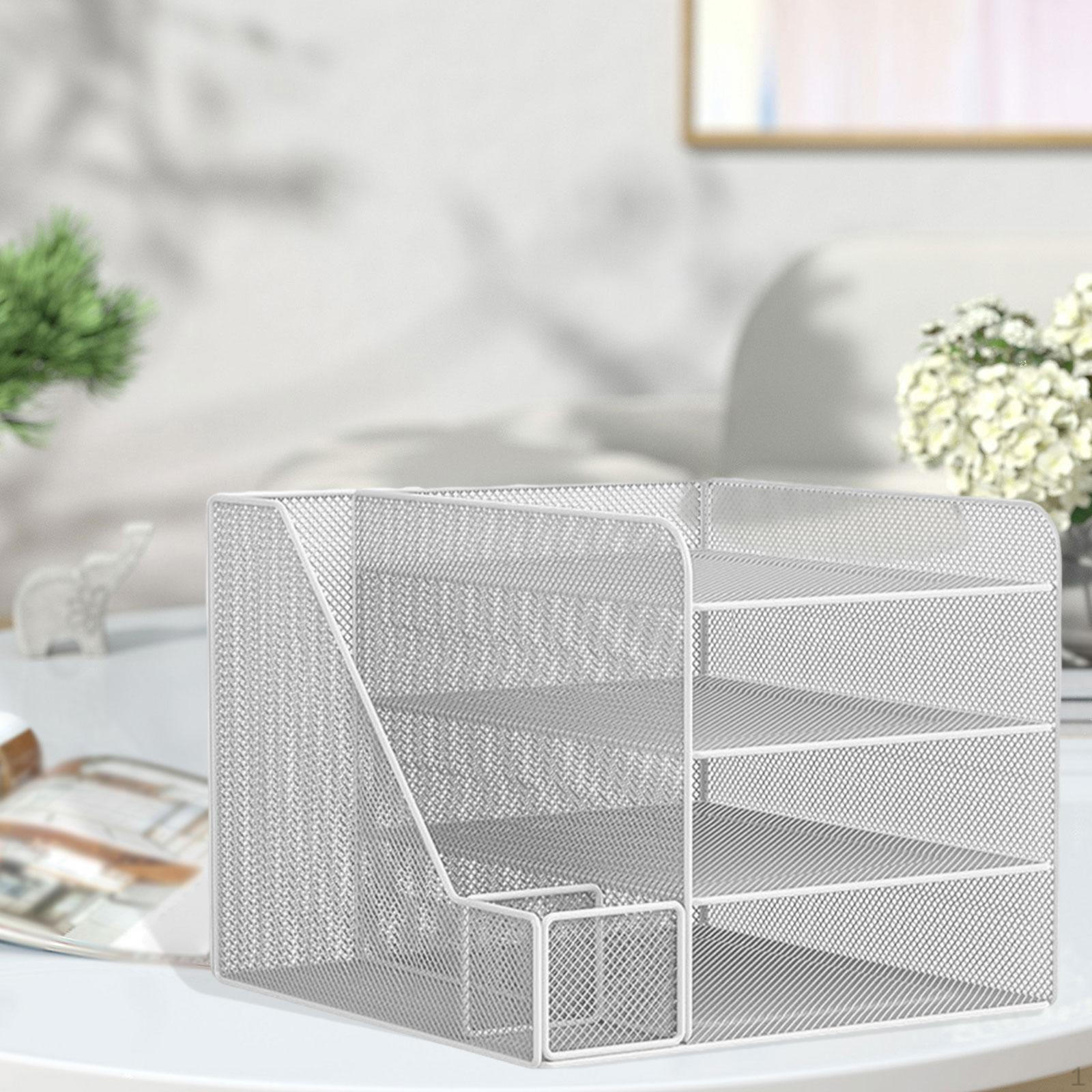 Настольный органайзер для хранения документов книжная полка портативный сетчатый держатель для файлов экономящий место бумага 3900₽