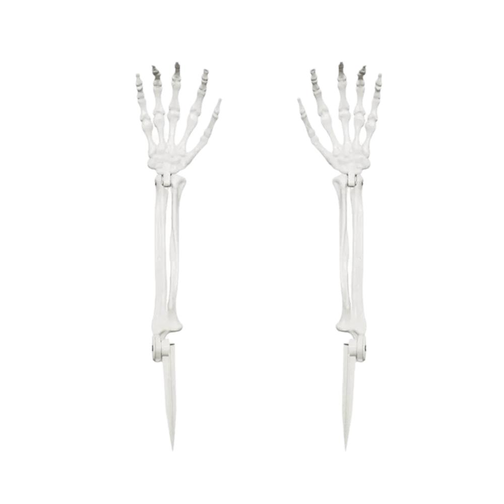 Plastic Skull Hand Decorations Life-Size Ghost Hand Yard Stakes Theme Party