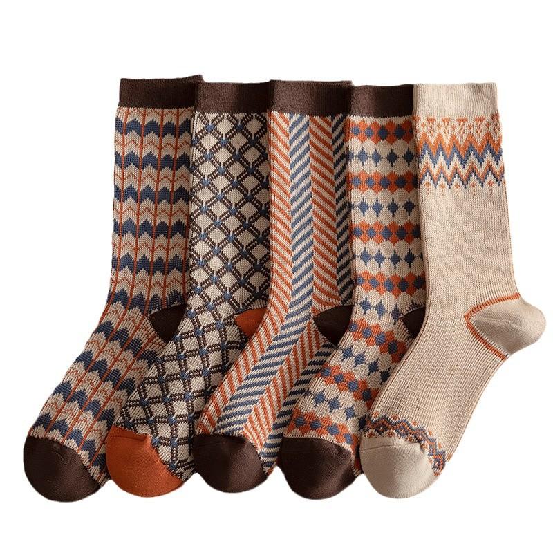 3 Pairs of  Women's Autumn and Winter Double-needle, Double-path Long Socks, Seamless Women's Socks, Thick and Warm Stacked Socks