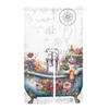Unique Artistic Door Curtains Diverse and Eye Catching Designs Linen for Kitchen Room Japanese Half Open Decoration Curtains