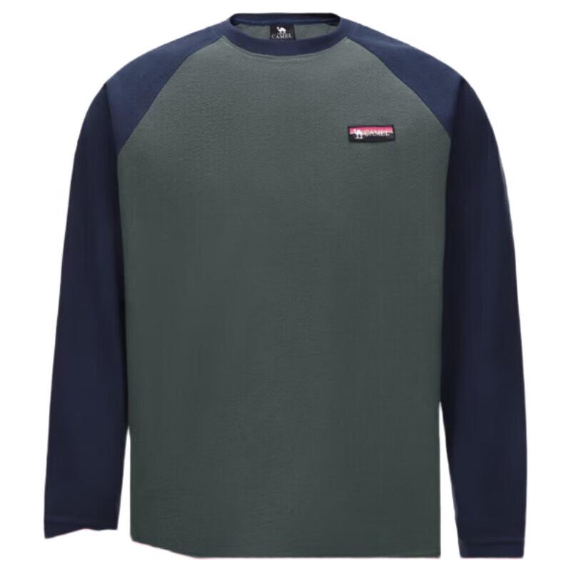 Camel Outdoor Thickened Fleece Round Neck Sweatshirt