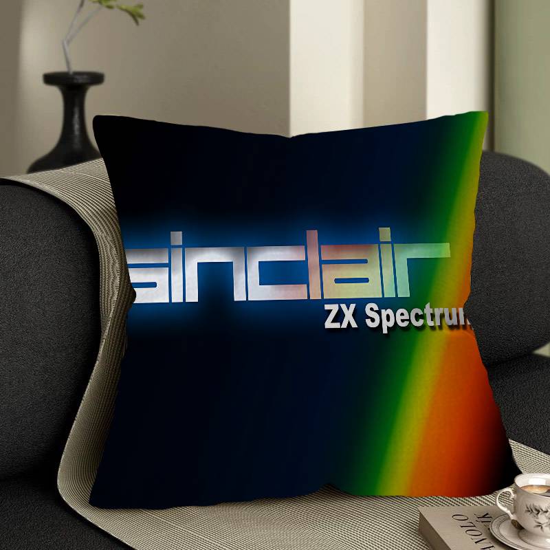 Retro Sinclair Zx Spectrum Personalized Pillow Cover Kids Bedroom Wild Party Decor Pillowcase Kid Birthday Shower Gift