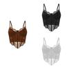 Hollow Lace Corset Slim Fit Suspender Vest Elastic Crop Tops  Travel