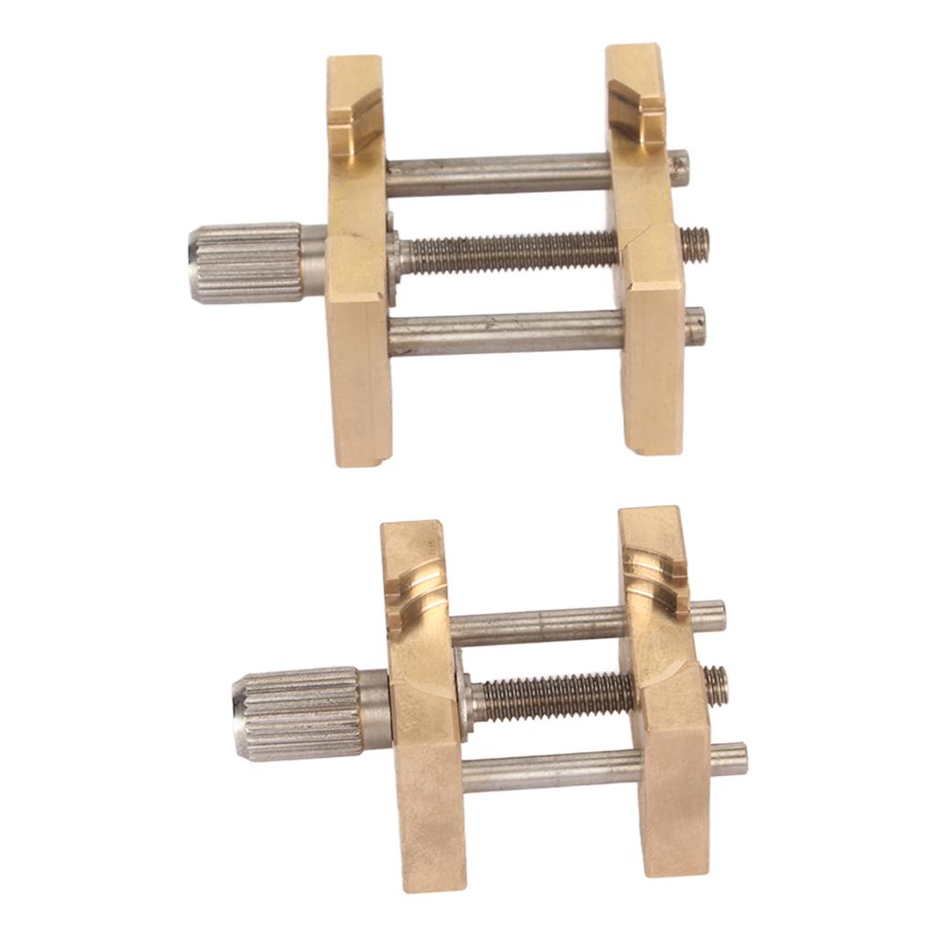 2 buc suport de fixare pentru mecanism de ceas, reglabil, bază de îndepărtare a mecanismului de ceas din cupru, cu cutie