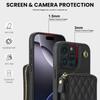 Quilted Zipper Wallet Phone Case For IPhone 15/14/13/12 - 7 Colors Leather Card Holder Cover