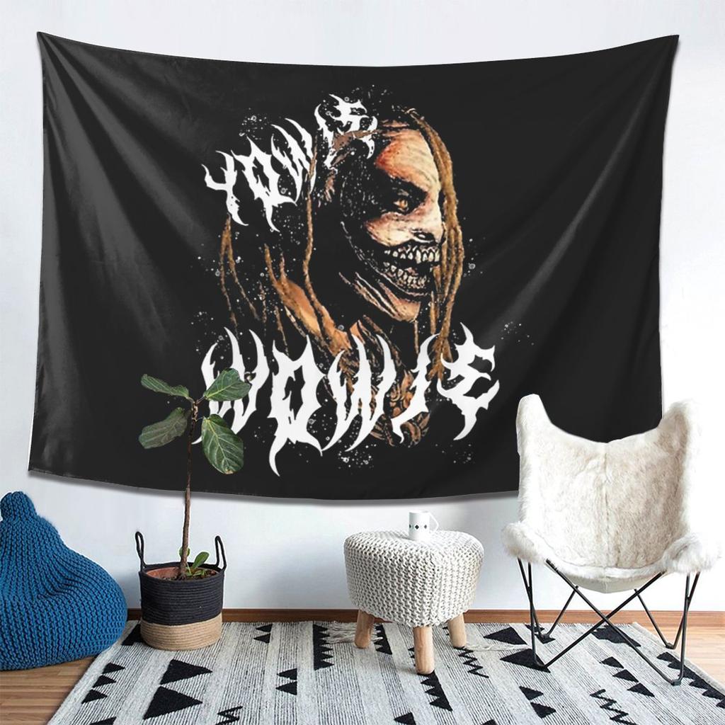 Bray Wyatt The Fiend Tapestry Decoration Art Aesthetic Tapestries for Living Room Bedroom Home Wall Cloth Wall Hanging