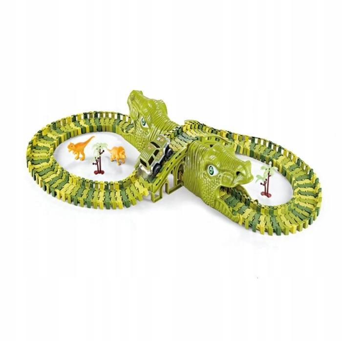Large Race Track Dinosaur Building Blocks Dino T-Rex Track 140