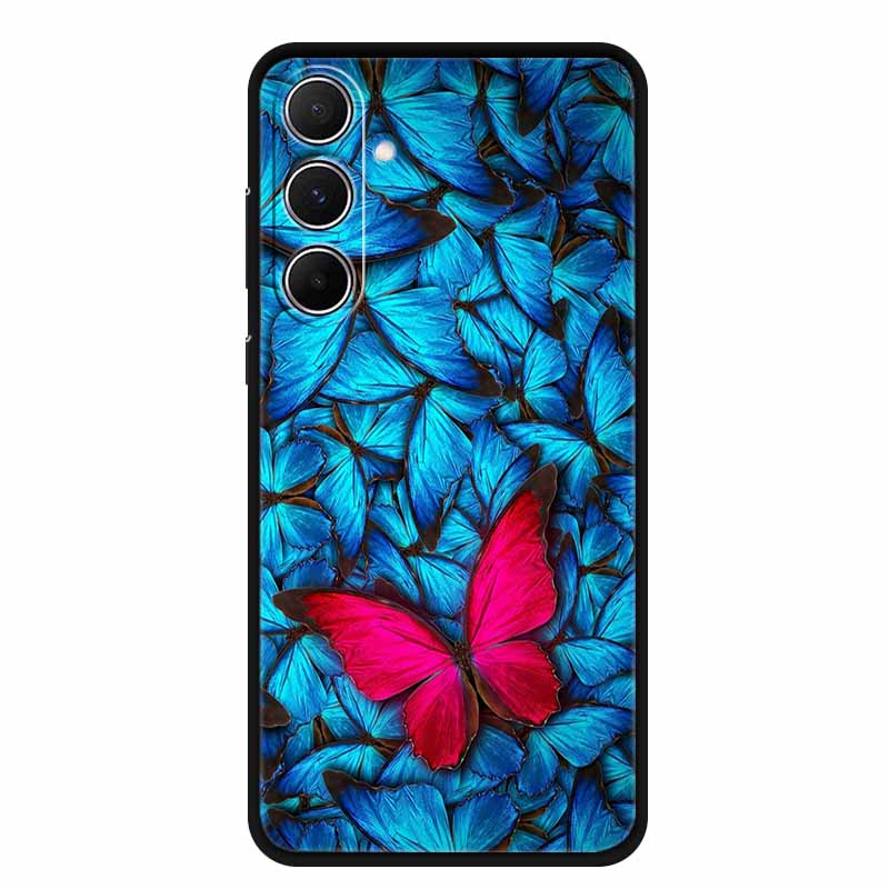 For Samsung Galaxy A55 5G Case Animals Soft Silicone TPU Phone Cases Back Cover For SamsungA55 Wolf Protector Cute Girl Shell