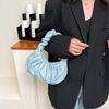 Fashion Pleated Handlebags For Women Pu Cloud Bags Leisure Shoulder Armpit Bag