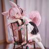 Anime Rabbit Flova Figure Kneeling Pose Action Figure Kawaii Cute Beauty Flova Model Desktop Ornaments Collection Toy Gifts 21cm