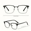 5 Pieces of Men's High-definition Anti Blue Light Glasses with Full Frame Design Fashionable and Unisex Minimalist Glasses