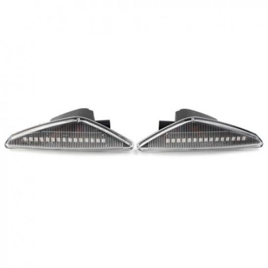Clear LED Fender Side Marker Light Turn Signal Fits BMW X3 F25 X5 X6 E70 E71 E72
