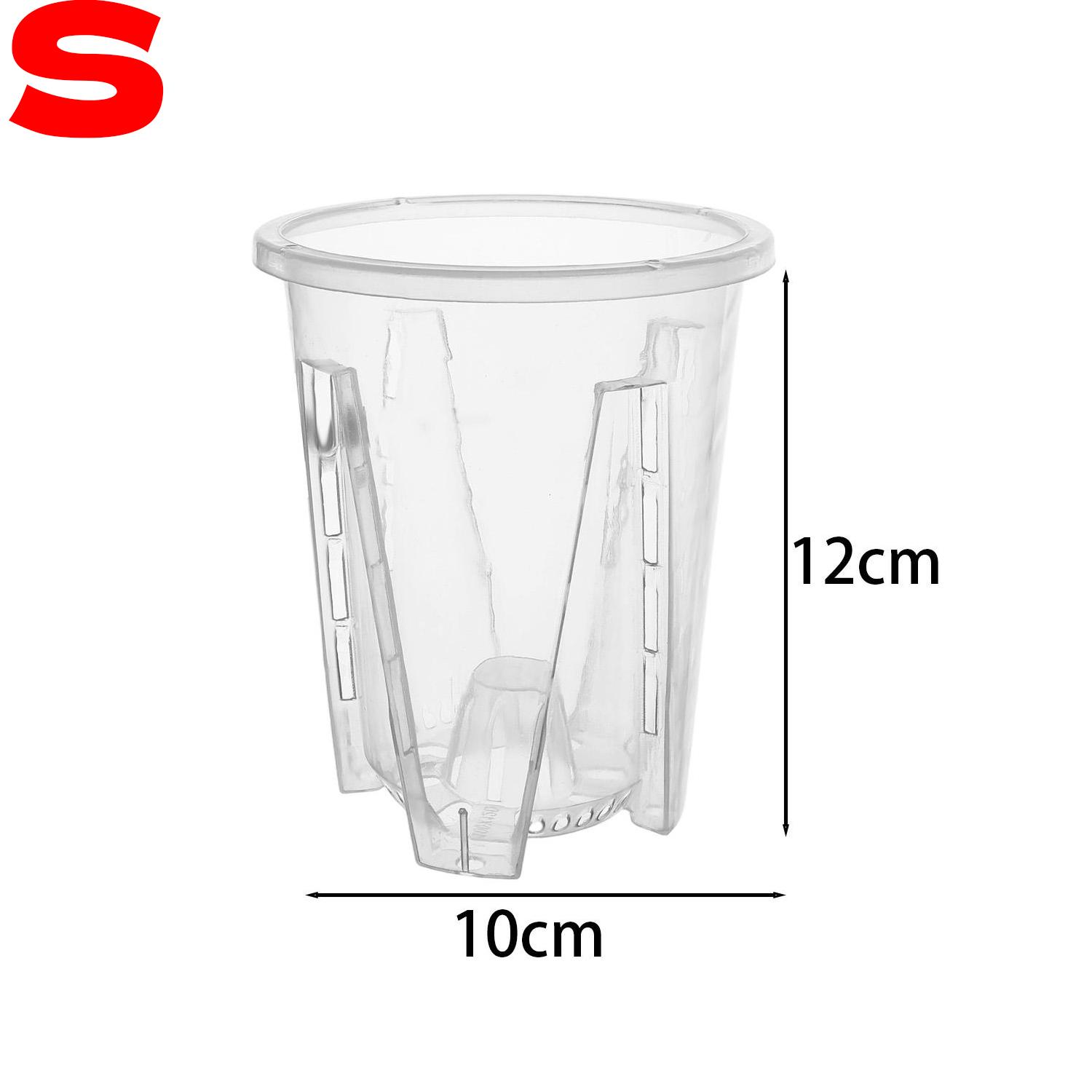 

S/M/L/XL Orchid Flowerpot with Drainage Holes Plastic Breathable Root Slotted Planter for Phalaenopsis Succulents Garden Nursery 1PC