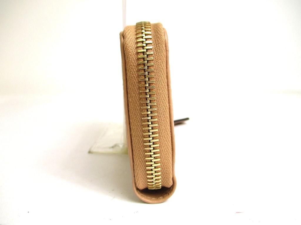 Authentic GUCCI Micro Guccissima Beige Leather Round Zip Coin Purse #a375   Refurbished