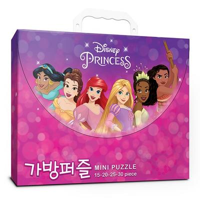 Disney Princess Väska Pussel 15 + 20 + 25 + 30 Bitar Set, Koreanska populära pussel