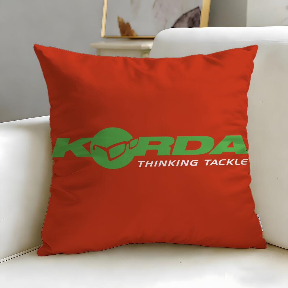Classic Sports Brand Korda Cushion Cover Soft EasyWash Pillow Case Versatile for Couch Bed Travel and Office