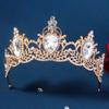 Luxury Princess Tiara Shiny Rhinestone Crown Vintage Baroque Crown  Wedding