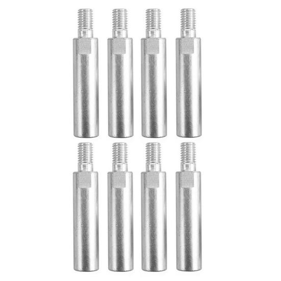 4/5/6/8Pcs Angle Grinder Extension Rod M10 Thread Polishing Machine Adapter Lever Heavy Duty Steel 100 Type Angle Polisher Extension Shaft