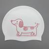 Protección para los oídos Gatito Gorro de natación Antideslizante Dibujos animados Gorro de natación Mujeres Niñas Silicona Gorro de natación Unisex