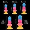 Colorful Luminous Anal Plug  Soft And Irregular Shape Backyard Massage Masturbation  Adult Sexual Products Sex Toys