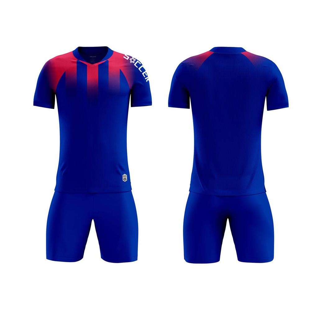 25. Football Uniform Set Men'S Competition Training Team Uniform Printed Jersey Children Adult Sports Suit Jersey Soccer Men