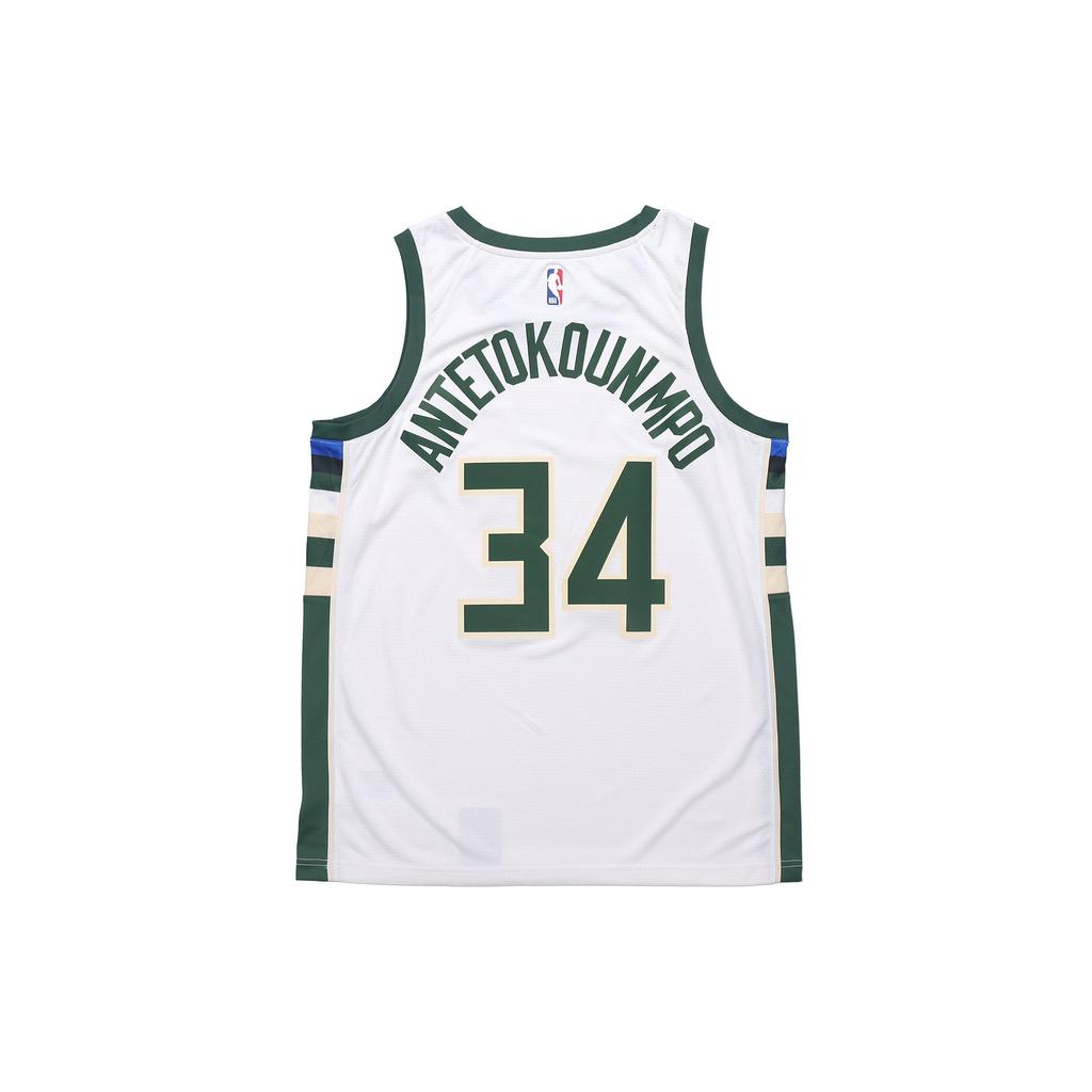 Nike Giannis Antetokounmpo Swingman Trikot, Milwaukee Bucks Nr.. 34 Herren Trikot Weiß 864429-100