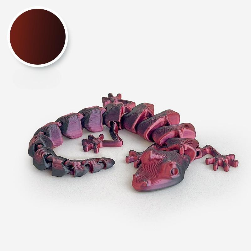 10/19Cm 3D Printed Articulated Lizard Figurine Fully Poseable Home Decora Collectible Desk Ornaments Creative Birthday Gifts Toy