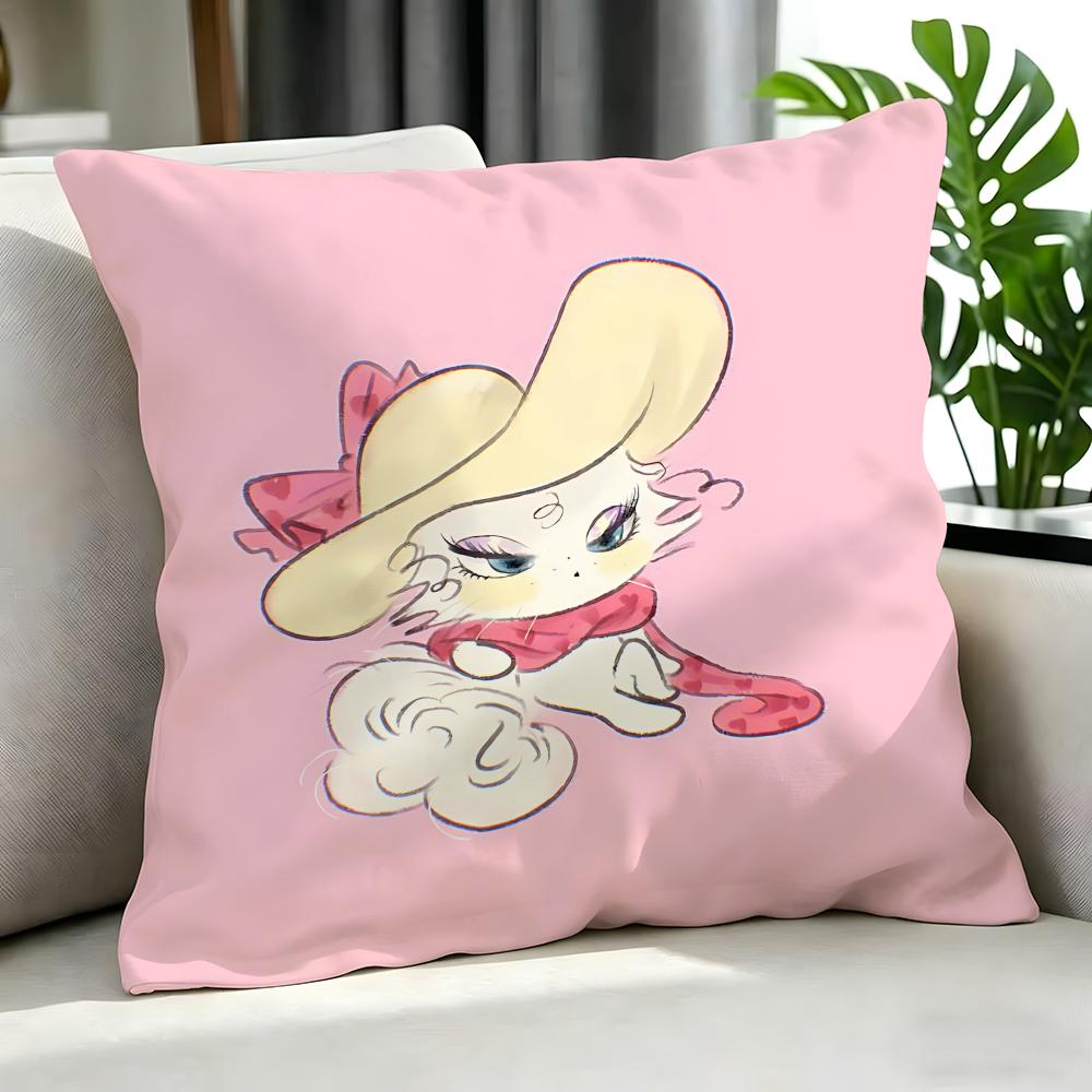 Cartoon PPink Kitten Cushion Cover Cushion Cover Set Pcs x x x Pillowcase Decorative Sofa Home Decor
