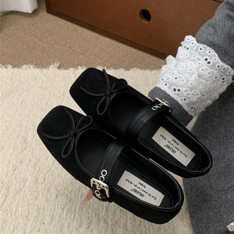 

Square head leopard print flat French Mary Jane single shoes women s shoes 2025 new spring silver ballet evening shoes 35 чёрный