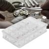 60pcs Copper Material Copper Watch Dial Feet 12-Size Assortment Multiple Compartments Box Watch Dial Feet Assortment