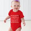 Cadou de Crăciun pentru bebeluși Nou-născut băiat fată Body cu mânecă scurtă pentru bebeluși cu litere imprimate salopete haine