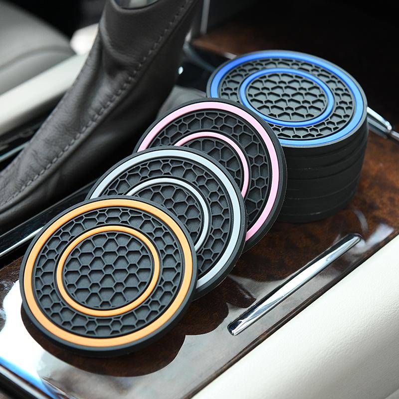 Double Circle Honeycomb Anti-Slip Car Coaster Mats