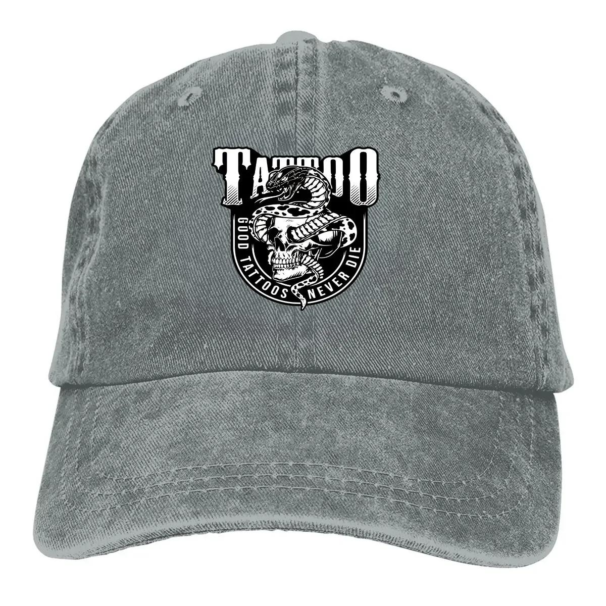 

Good Tattoos Never Die Baseball Cap Men Hats Women Visor Protection Snapback Tattoo Style Caps Adjustable