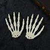 1pair Halloween Fake Skeleton Hands Bone Scary Human Hand Horror Props for Halloween Party Decoration Supplies Haunted House