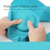 Manual press type inflatable U-shaped pillow for leisure travel, folding and portable