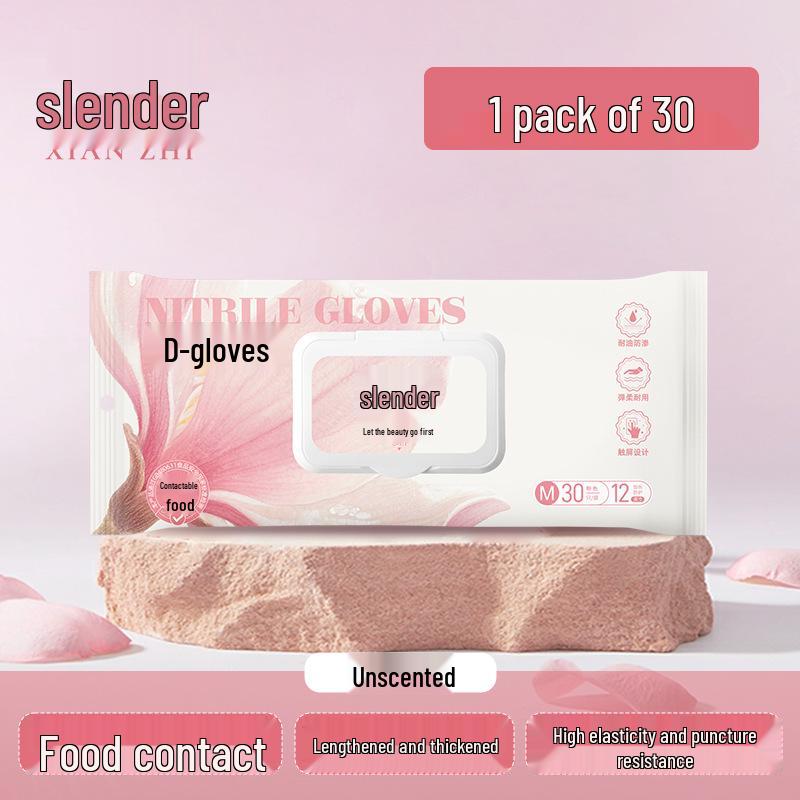 Xingyu Disposable Waterproof Nitrile Gloves: Thickened, Durable, Food-Safe, Ideal for Cleaning.