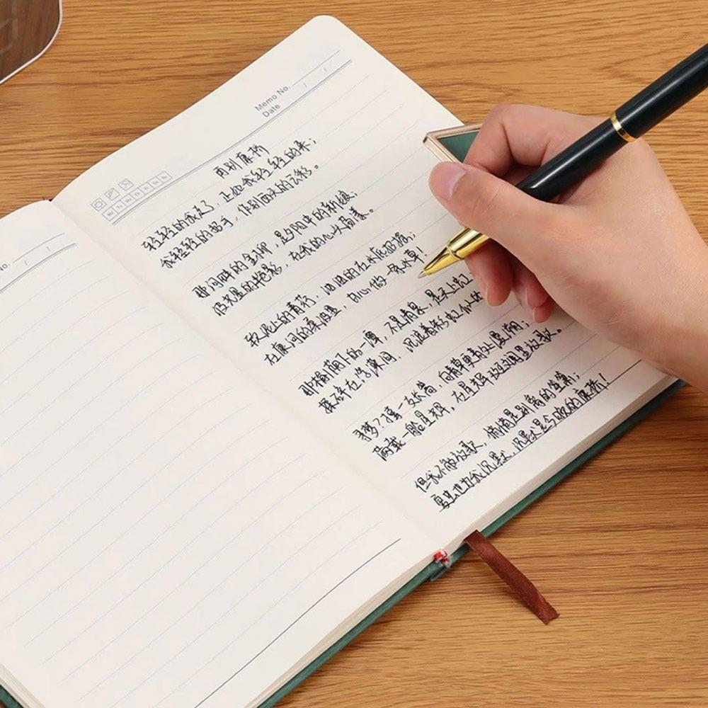 Soft Cover Leather Notebook Horizontal Line Loose-Leaf Book Vintage A5 Notebook