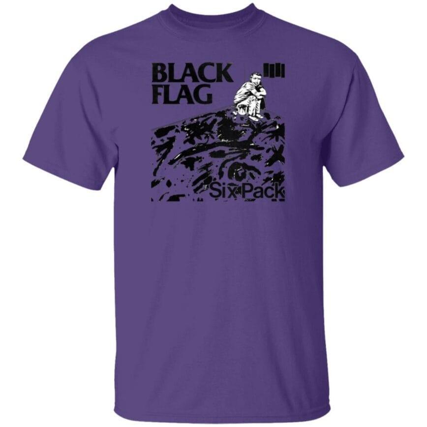 NEW BLACK FLAG Band Six Pack Heavy Cotton Purple S-5XL Shirt EN790 Unisex T-Shirt XL