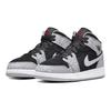 Air Jordan 1 Mid SE GS Elephant Toe Kids Sneakers Grey Black White DM6216-016